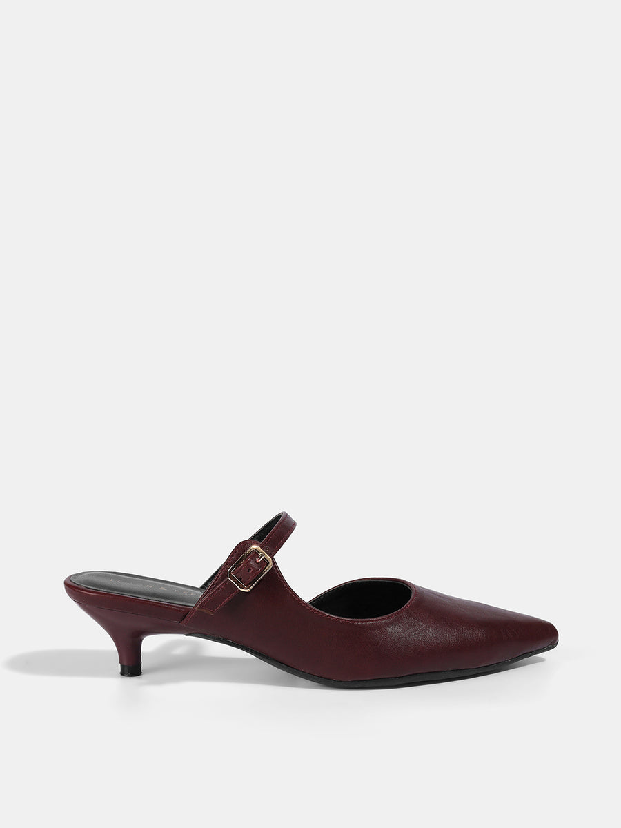 Kitten Heel Mules – Lemon & Pepper Shoes