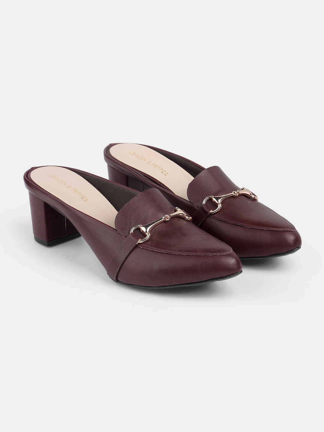 Block Heel Mules – Lemon & Pepper Shoes