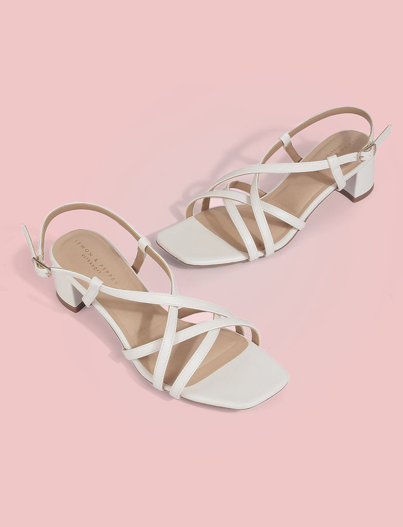 Strappy Block Heels
