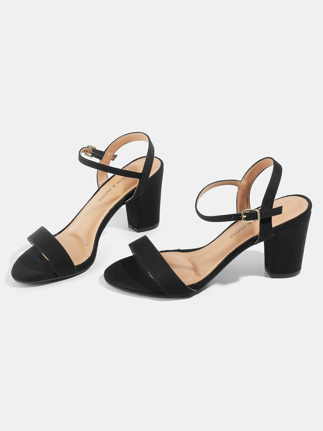 Buy Cream Heeled Sandals for Women by Curiozz Online | Ajio.com