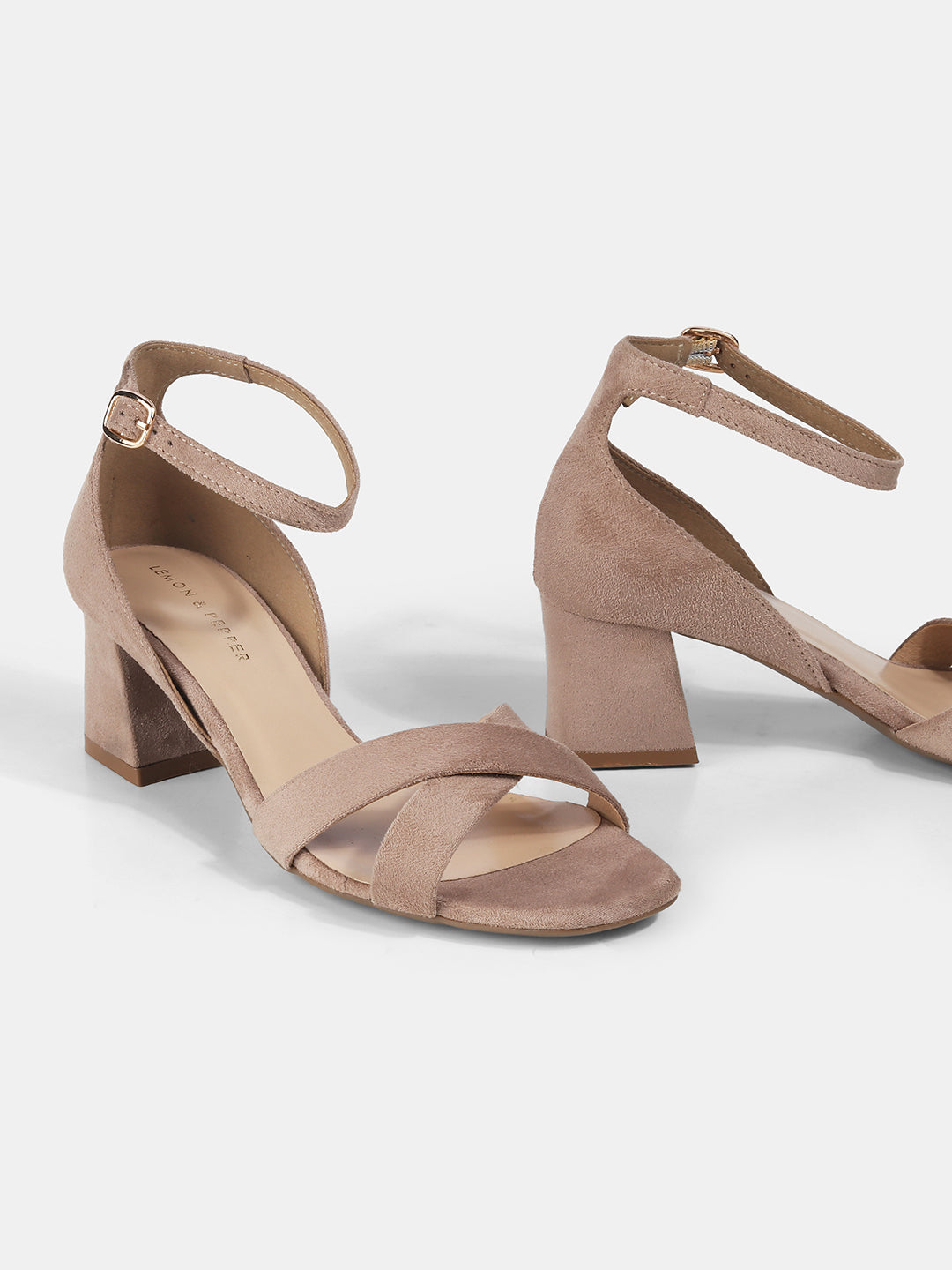 Ankle Strap Block Heeled Sandal – Lemon Pepper Shoes